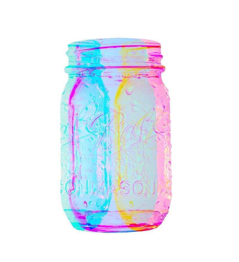 Mason jars bathroom storage